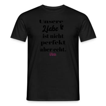 Unsere Liebe - Männer T-Shirt - Schwarz - Vorne - AI Model Male 178 light (178cm)