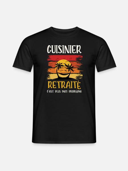 cuisinier retraité - T-shirt homme - noir