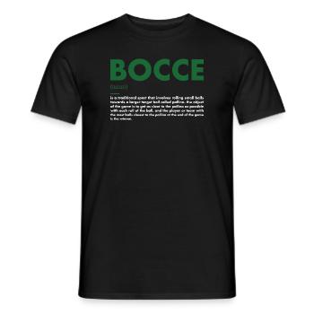 Sport Definition Bocce - Männer T-Shirt - Schwarz - Vorne - AI Model Male 178 light (178cm)