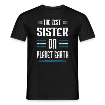 Best Sister Saying - Men's T-Shirt - black - Front - AI Model Male 178 light (178cm)