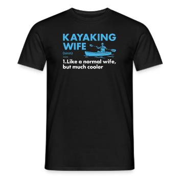 Kayaker Wife Definition Kayaking - Men's T-Shirt - black - Front - AI Model Male 178 light (178cm)