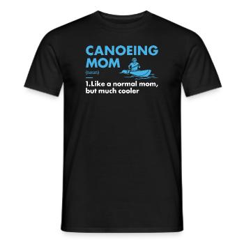 Canoeist Mom Definition Canoeing - Men's T-Shirt - black - Front - AI Model Male 178 light (178cm)