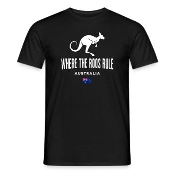 Känguru - Männer T-Shirt - Schwarz - Vorne - AI Model Male 178 light (178cm)