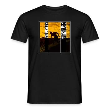 Surf Life Vintage Surfing Retro Surfbrett Surfer - Männer T-Shirt - Schwarz - Vorne - AI Model Male 178 light (178cm)