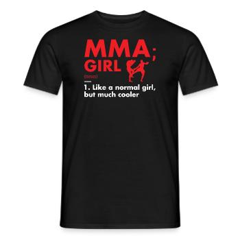 Sport Girl Definition MMA - Männer T-Shirt - Schwarz - Vorne - AI Model Male 178 light (178cm)