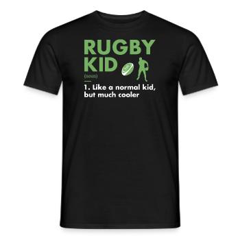 Sport Kid Definition Rugby - Männer T-Shirt - Schwarz - Vorne - AI Model Male 178 light (178cm)