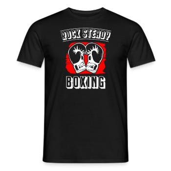 Boxe Rock Steady - T-shirt homme - noir - Devant - AI Model Male 178 light (178cm)