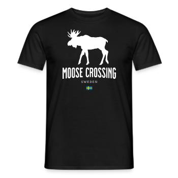 Elch Schweden - Männer T-Shirt - Schwarz - Vorne - AI Model Male 178 light (178cm)