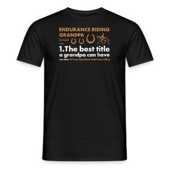 Rider Grandpa Definition Endurance Riding - Männer T-Shirt - Schwarz - Vorne - AI Model Male 178 light (178cm)