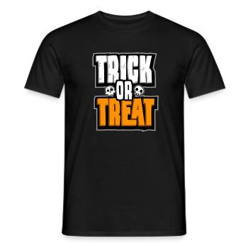 trick or treat - Men's T-Shirt - black - Front - AI Model Male 178 light (178cm)