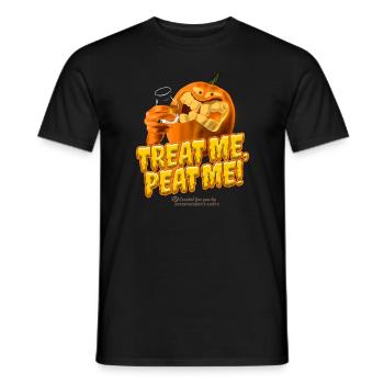 Whisky Halloween Treat Me, Peat Me - Männer T-Shirt - Schwarz - Vorne - AI Model Male 178 light (178cm)