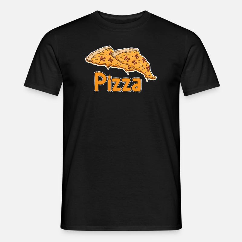 Math Pizza Pi - Men’s T-shirt - black
