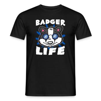 blaireau - T-shirt homme - noir - Devant - AI Model Male 178 light (178cm)