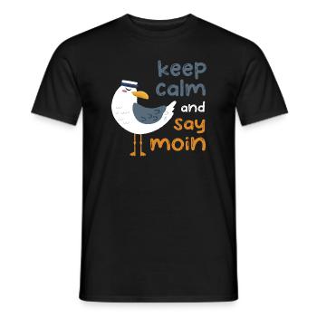 Moin Nordsee Hambourg Allemagne du Nord Cadeau - T-shirt homme - noir - Devant - AI Model Male 178 light (178cm)