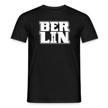 Berliner Design Hauptstadt Souvenir Berlin - Männer T-Shirt - Schwarz - Vorne - AI Model Male 178 light (178cm)