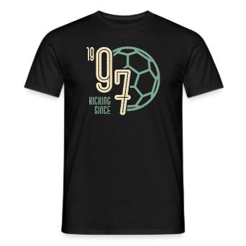 26. Geburtstag Fußballer 26 Jahre Jahrgang 1997 - Männer T-Shirt - Schwarz - Vorne - AI Model Male 178 light (178cm)