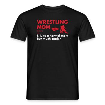 Sport Mom Definition Wrestling - Männer T-Shirt - Schwarz - Vorne - AI Model Male 178 light (178cm)