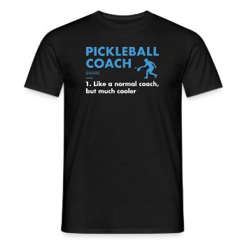 Sport Coach Definition Pickleball - Männer T-Shirt - Schwarz - Vorne - AI Model Male 178 light (178cm)