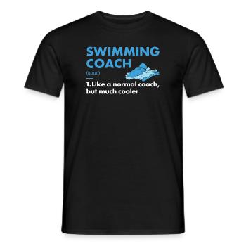 Sport Coach Swimming - Männer T-Shirt - Schwarz - Vorne - AI Model Male 178 light (178cm)