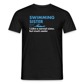 Sport Sister Swimming - Männer T-Shirt - Schwarz - Vorne - AI Model Male 178 light (178cm)