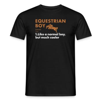 Sport Boy Definition Equestrian - Männer T-Shirt - Schwarz - Vorne - AI Model Male 178 light (178cm)