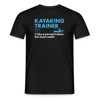Kayaker Trainer Definition Kayaking - Männer T-Shirt - Schwarz - Vorne - AI Model Male 178 light (178cm)