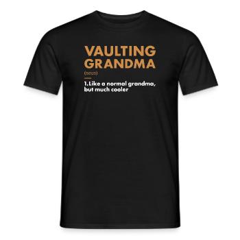 Vaulter Grandma Definition Vaulting - Männer T-Shirt - Schwarz - Vorne - AI Model Male 178 light (178cm)