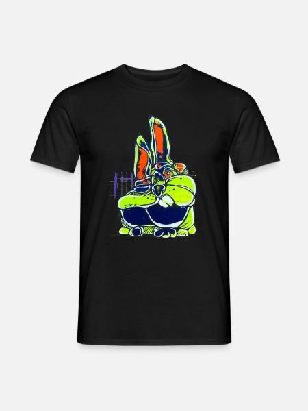 Purple Rabbitz Design No.7 - Men's T-Shirt - black