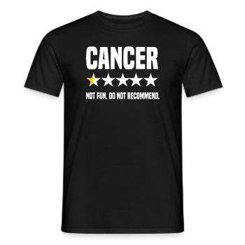 Évaluation du cancer - T-shirt homme - noir - Devant - AI Model Male 178 light (178cm)