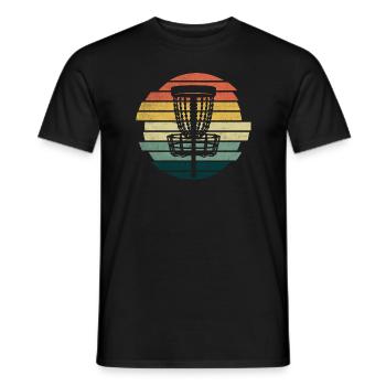 Lecteur de disc golf Rétro Disc Golf Disc Golf Player - T-shirt homme - noir - Devant - AI Model Male 178 light (178cm)