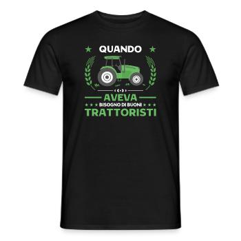 Agricoltura Buoni Trattoristi Trattore - Männer T-Shirt - Schwarz - Vorne - AI Model Male 178 light (178cm)