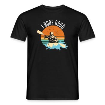 I Boof Good Whitewater Kayaking - Männer T-Shirt - Schwarz - Vorne - AI Model Male 178 light (178cm)