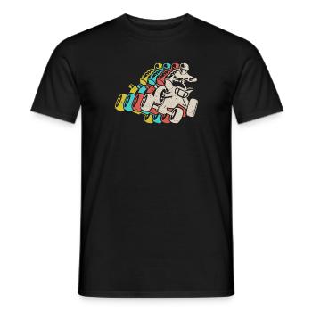 Quad Bike Vintage Quad Rider Enfants VTT - T-shirt homme - noir - Devant - AI Model Male 178 light (178cm)