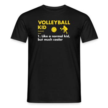 Sport Kid Definition Volleyball - Männer T-Shirt - Schwarz - Vorne - AI Model Male 178 light (178cm)