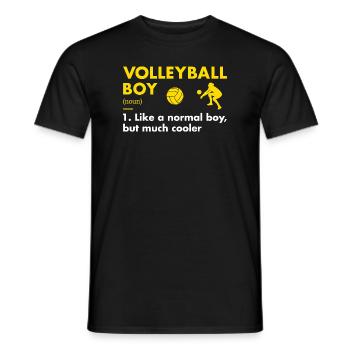 Sport Boy Definition Volleyball - Men's T-Shirt - black - Front - AI Model Male 178 light (178cm)