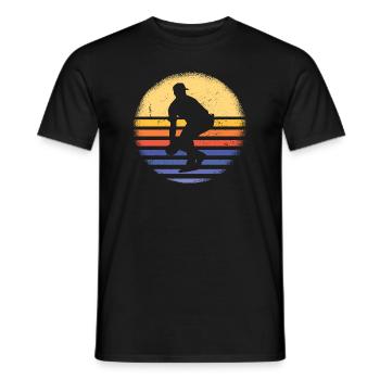Sport Retro Sunset Softball - T-shirt homme - noir - Devant - AI Model Male 178 light (178cm)