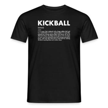 Définition du sport Kickball - T-shirt homme - noir - Devant - AI Model Male 178 light (178cm)