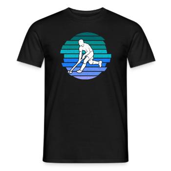 Joueur de hockey Vintage Hockey sur gazon enfants - T-shirt homme - noir - Devant - AI Model Male 178 light (178cm)