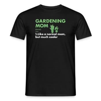 Jardinier Maman Définition Jardinage - T-shirt homme - noir - Devant - AI Model Male 178 light (178cm)