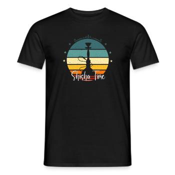 Shisha Time Shisha Gift for Shisha Lovers - Men's T-Shirt - black - Front - AI Model Male 178 light (178cm)