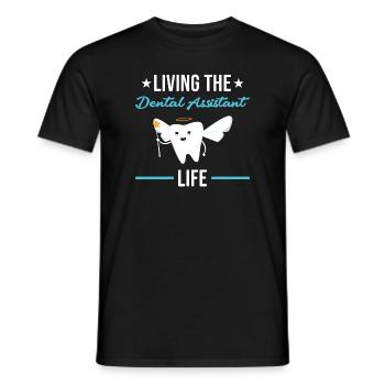 Living The Dental Assistant Life Dental Assistant - Männer T-Shirt - Schwarz - Vorne - AI Model Male 178 light (178cm)