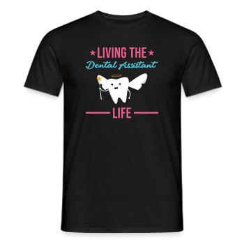 Living The Dental Assistant Life Dental Assistant - Männer T-Shirt - Schwarz - Vorne - AI Model Male 178 light (178cm)