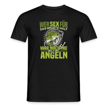 Angeln Angler Fischen Fische wie Karpfen Geschenk - Männer T-Shirt - Schwarz - Vorne - AI Model Male 178 light (178cm)