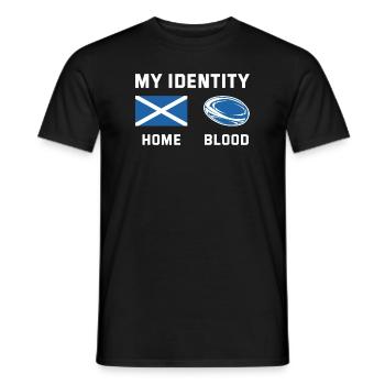 My Identity Scotland Rugby - Men's T-Shirt - black - Front - AI Model Male 178 light (178cm)