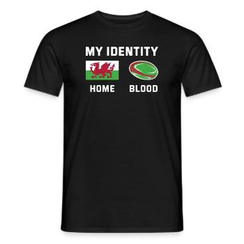 My Identity Wales Rugby - Männer T-Shirt - Schwarz - Vorne - AI Model Male 178 light (178cm)