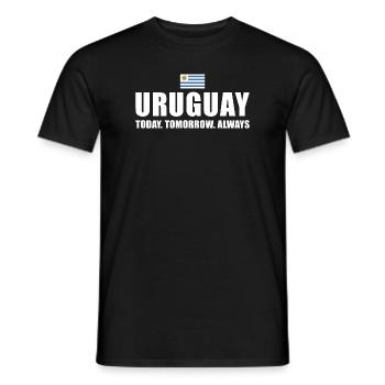 Uruguay Today Tomorrow Always Uruguay Rugby - Men's T-Shirt - black - Front - AI Model Male 178 light (178cm)