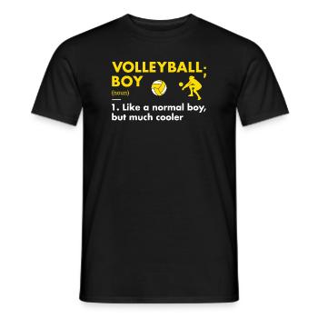 Sport Boy Definition Volleyball - Men's T-Shirt - black - Front - AI Model Male 178 light (178cm)