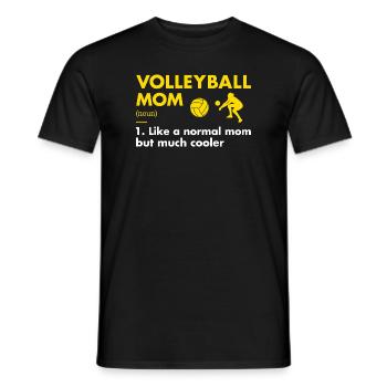Sport Maman Définition Volleyball - T-shirt homme - noir - Devant - AI Model Male 178 light (178cm)