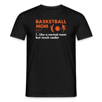 Sport Mom Definition Basketball - Men's T-Shirt - black - Front - AI Model Male 178 light (178cm)