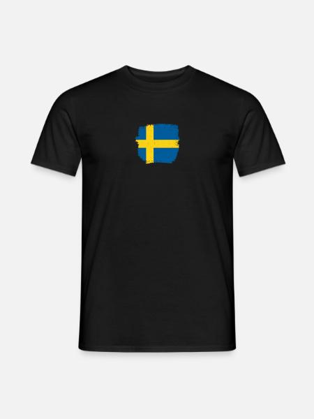 Sweden Swedish flag Proud Swede - Men's T-Shirt - black